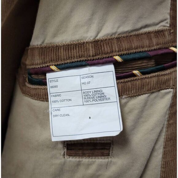 J.Crew Mens Corduroy Blazer/Jacket M - Picture 8 of 10